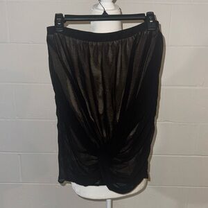 Silence & noise size 4 black sheer skirt